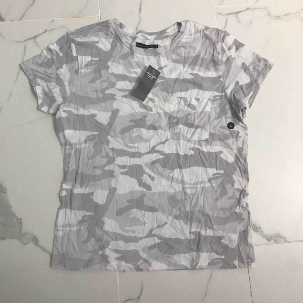 Pale Camouflage Cotton T-Shirt